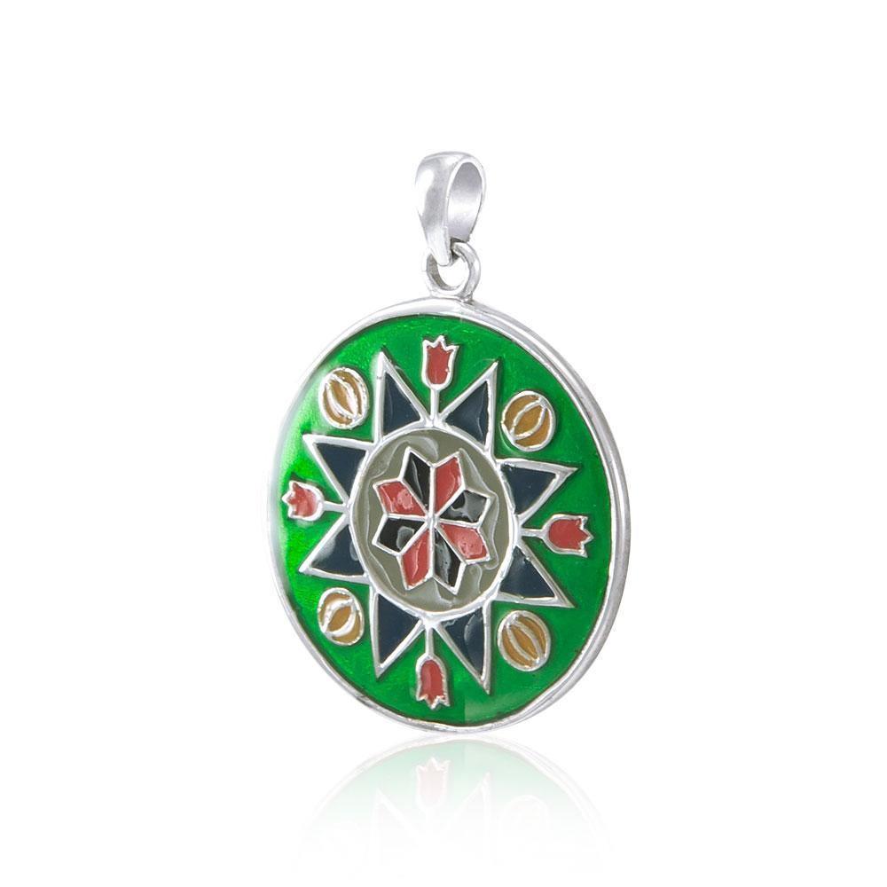 Flower Prosperity Silver Pendant TP1383