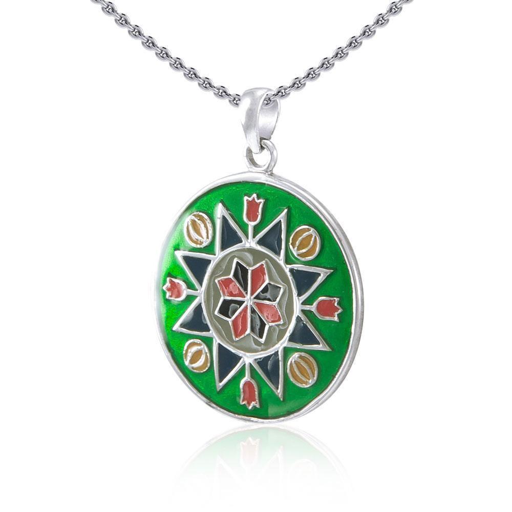 Flower Prosperity Silver Pendant TP1383