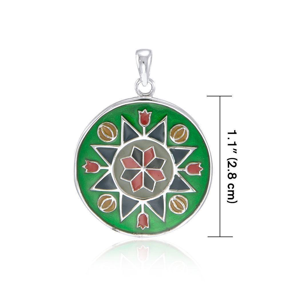 Flower Prosperity Silver Pendant TP1383