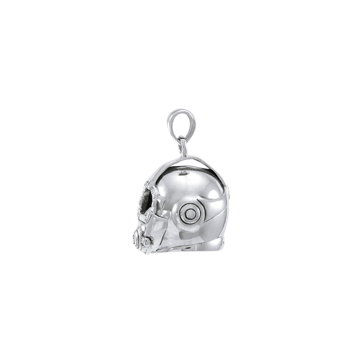 3 Dimensional Diving Helmet Sterling Silver Pendant TP1510*