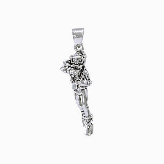Signaling Diver Silver Pendant TP1562