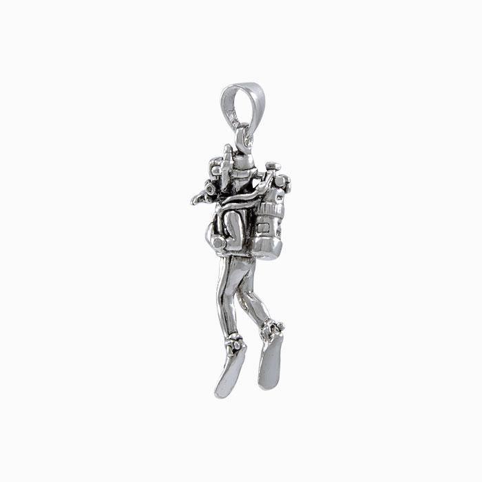 Signaling Diver Silver Pendant TP1562