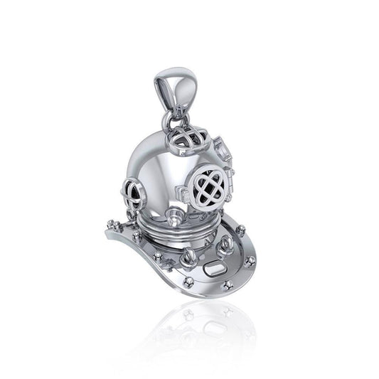 Historic Dive Helmet ~ Sterling Silver Pendant Jewelry TP1564