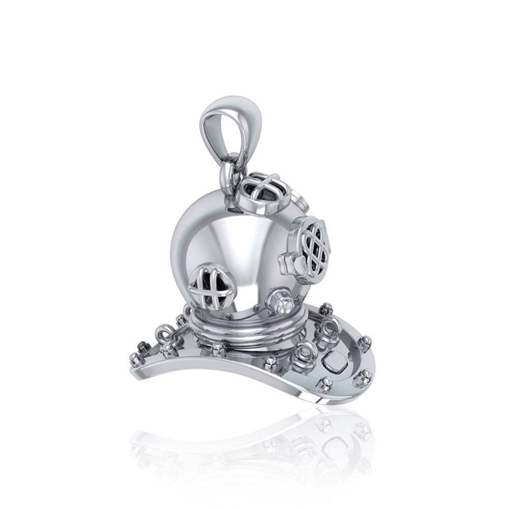 Historic Dive Helmet ~ Sterling Silver Pendant Jewelry TP1564