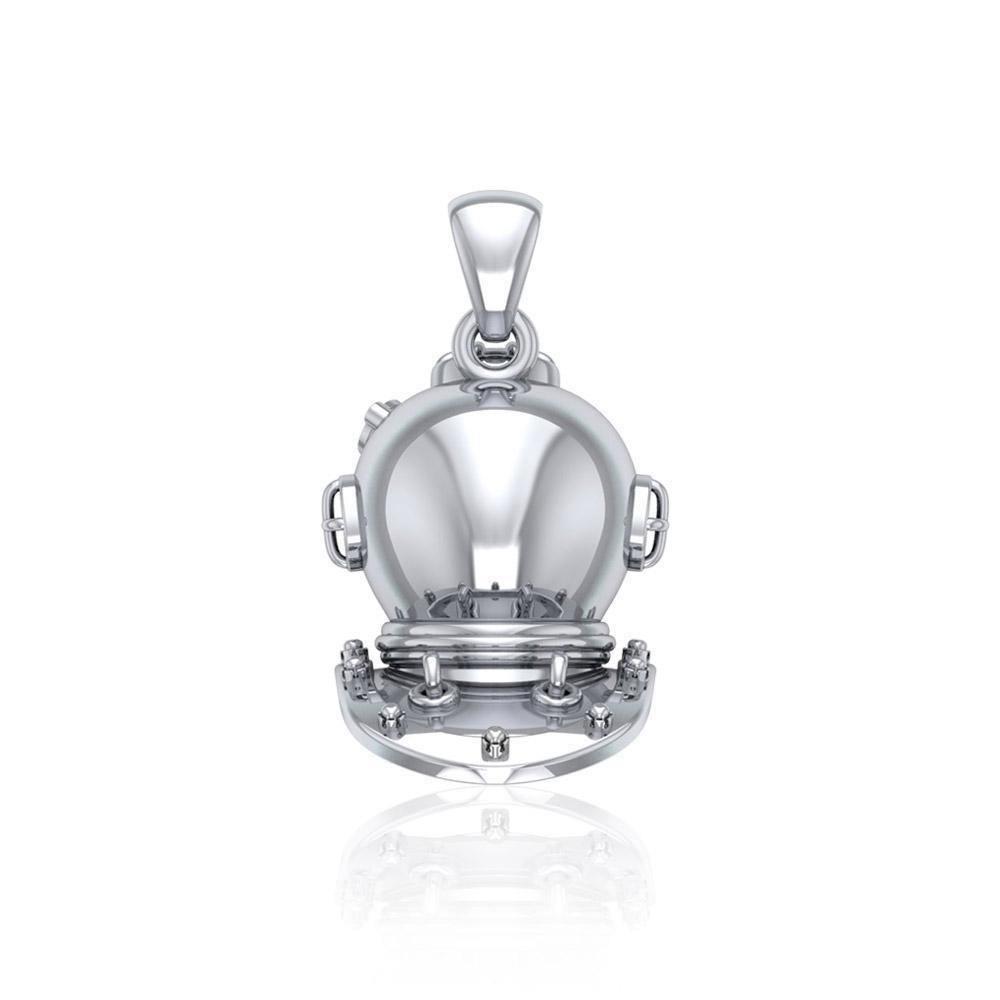 Historic Dive Helmet ~ Sterling Silver Pendant Jewelry TP1564
