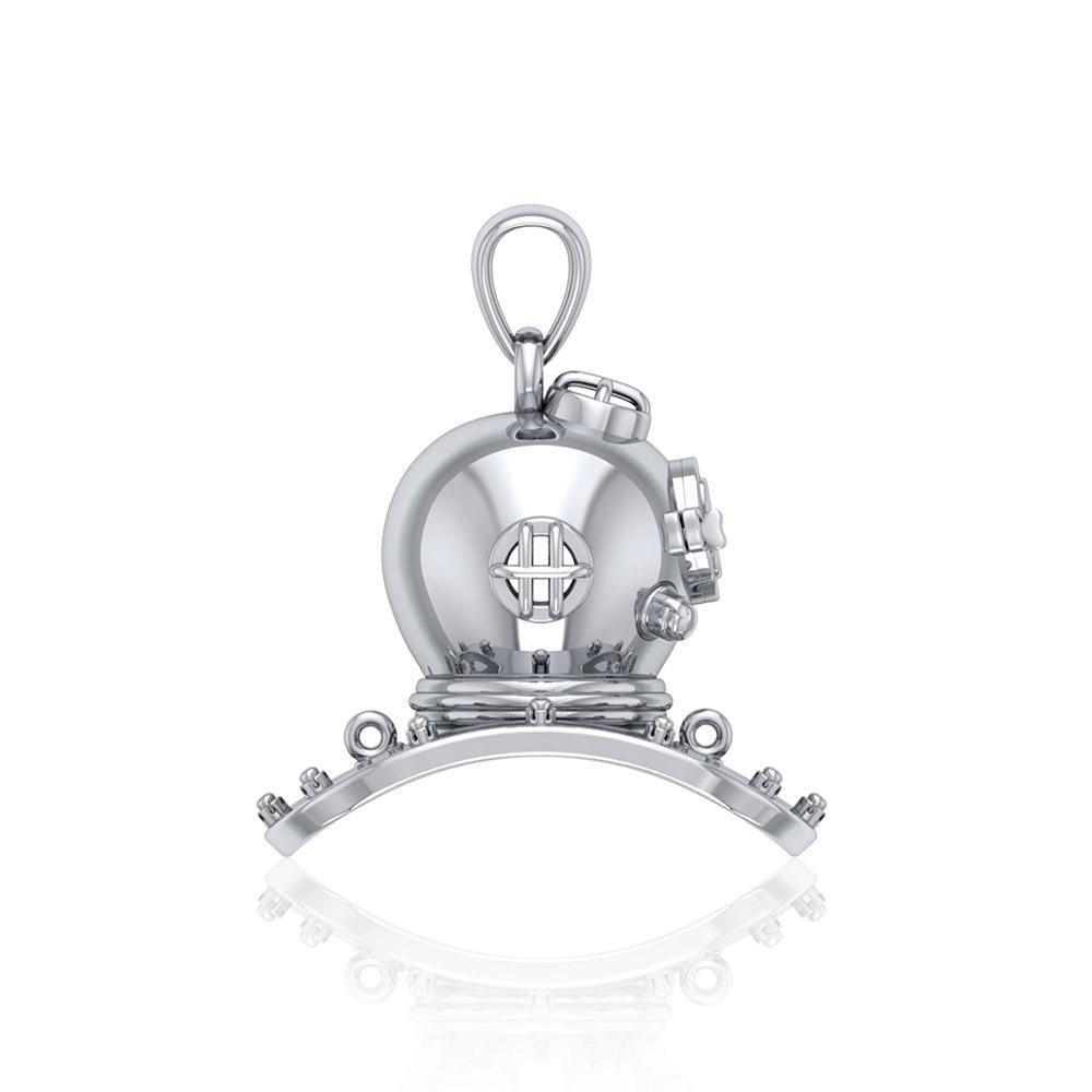 Historic Dive Helmet ~ Sterling Silver Pendant Jewelry TP1564