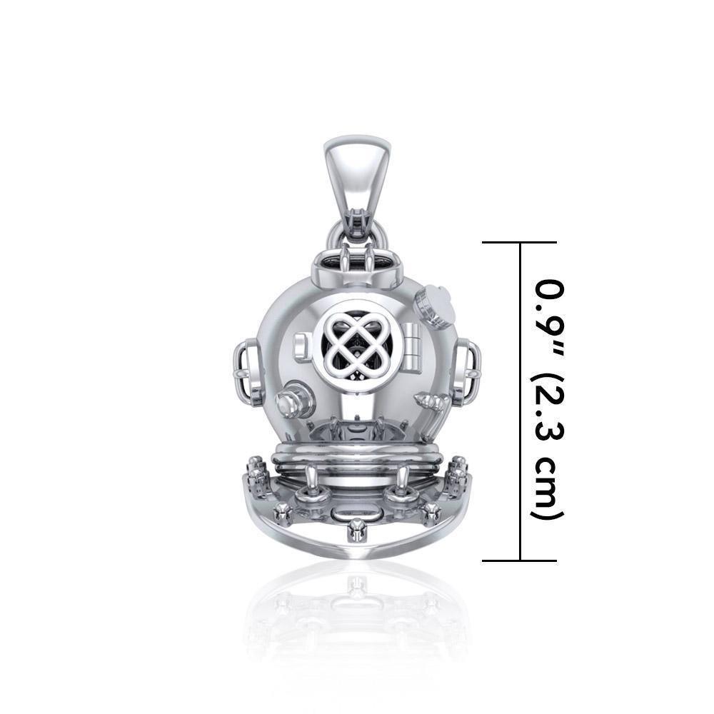 Historic Dive Helmet ~ Sterling Silver Pendant Jewelry TP1564