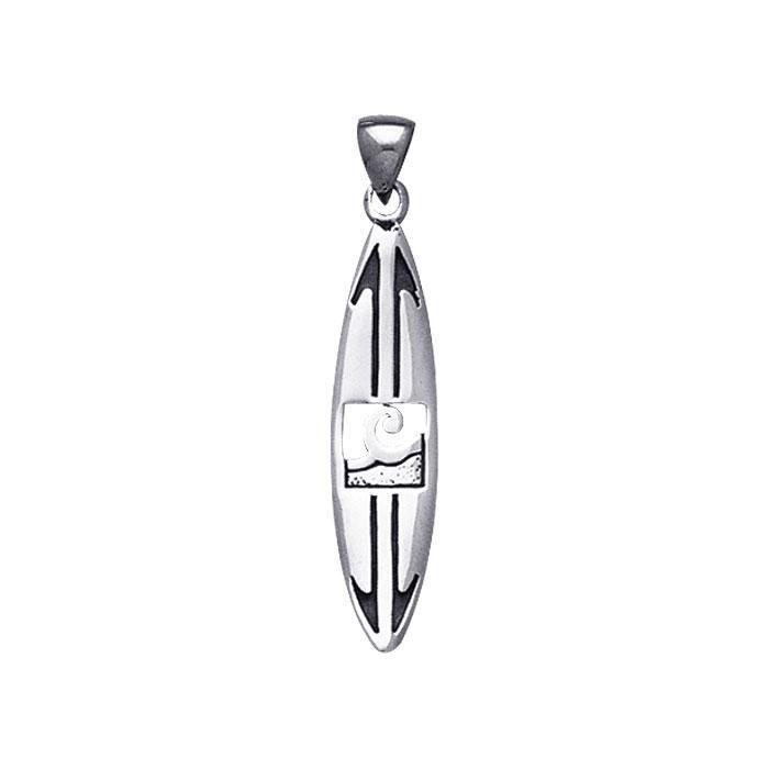 Ride the sea adventure of your life ~ Sterling Silver Surf Pendant Jewelry TP1572