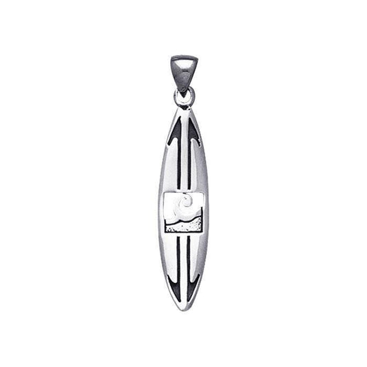 Ride the sea adventure of your life ~ Sterling Silver Surf Pendant Jewelry TP1572