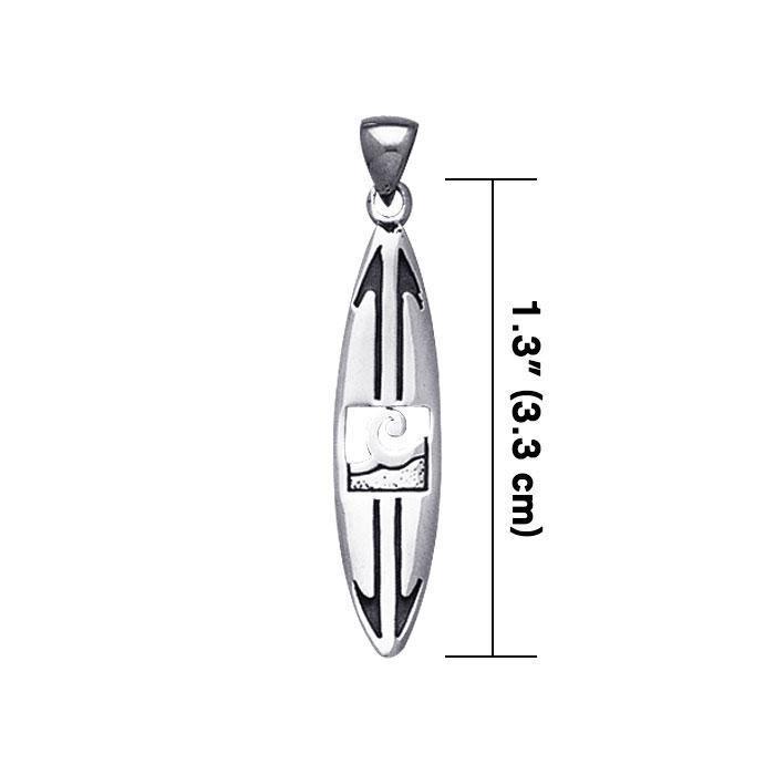 Ride the sea adventure of your life ~ Sterling Silver Surf Pendant Jewelry TP1572