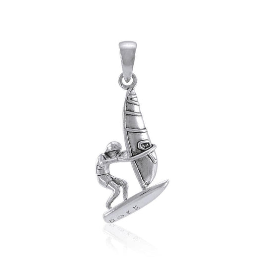 A healing adventure ~ Sterling Silver Surf Pendant Jewelry TP1597