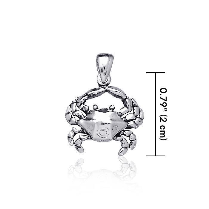 Blue Crab Silver Pendant TP1620 - Jewelry