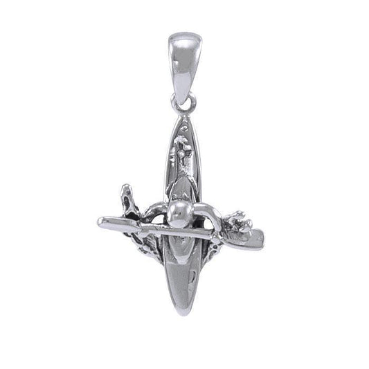 Sea Kayak Sterling Silver Pendant TP1656