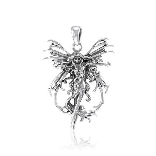 Amy Brown Sterling Silver Fire Element Fairy Jewelry Pendant TP1665