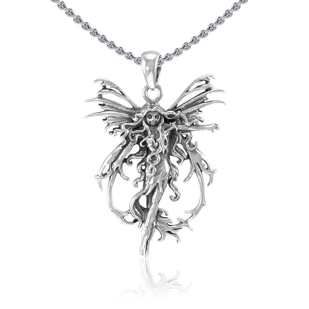 Amy Brown Sterling Silver Fire Element Fairy Jewelry Pendant TP1665