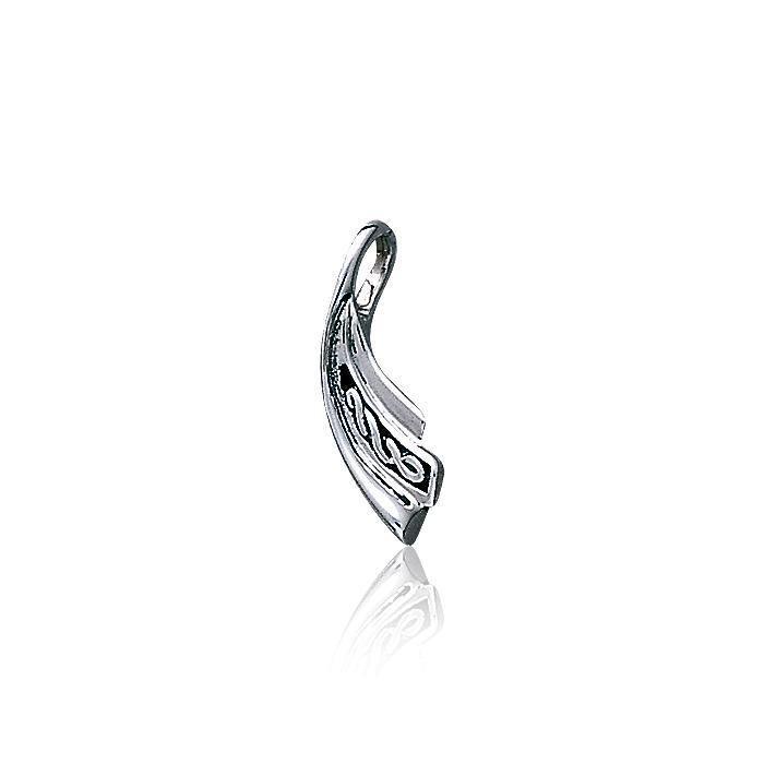 Contemporary Celtic Knotwork Sterling Silver Pendant Jewelry TP1695