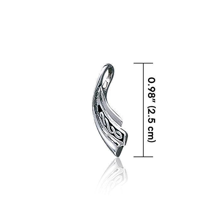Contemporary Celtic Knotwork Sterling Silver Pendant Jewelry TP1695