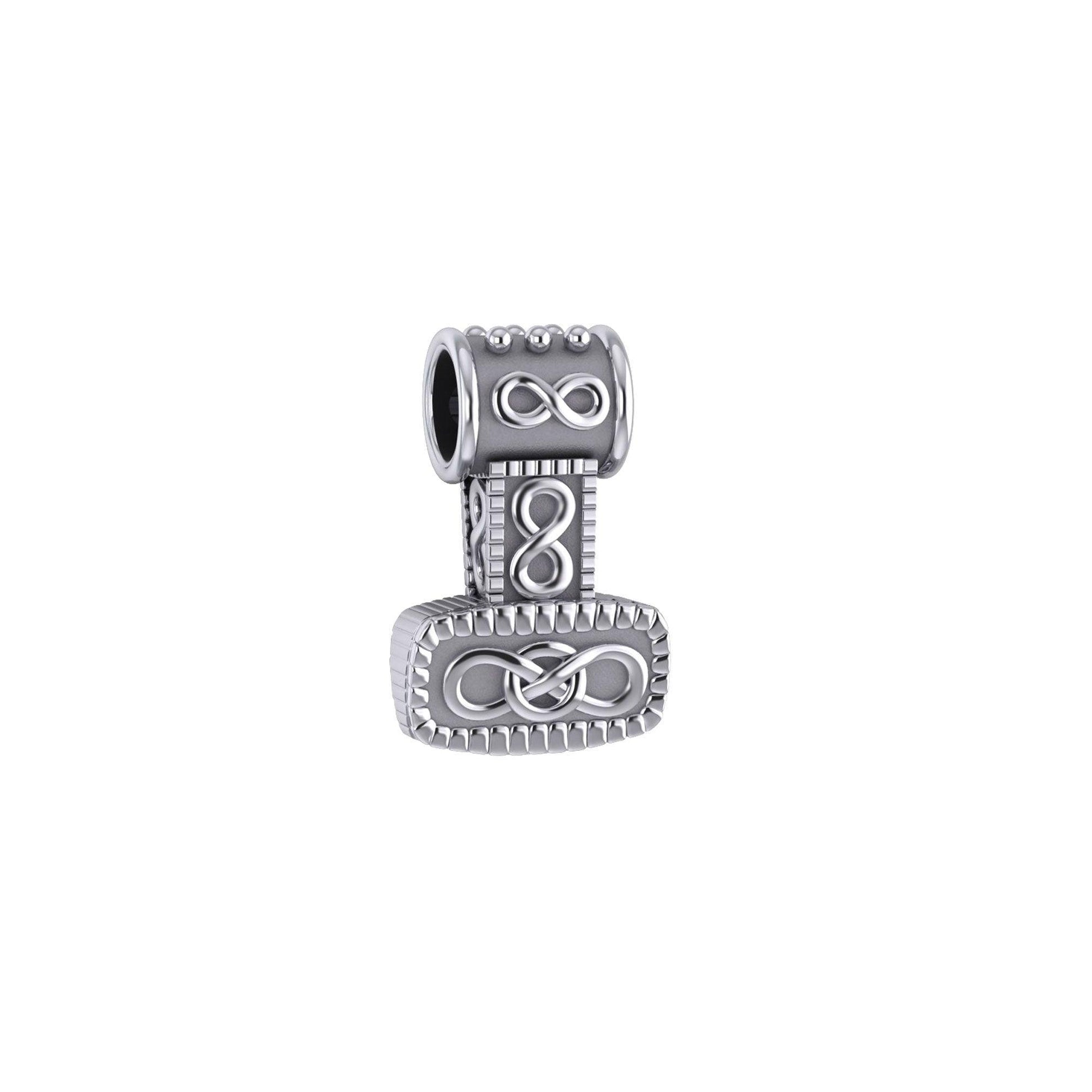 Celtic Thor's Hammer Silver Slider Pendant TP181 - peterstone.dropshipping