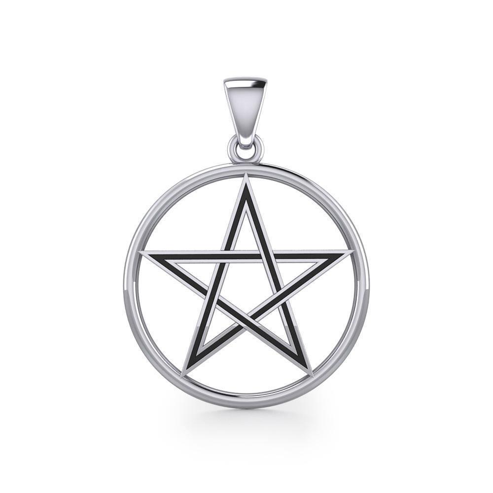 The Beautiful Reminder of a Pentacle Sterling Silver Pendant TP189