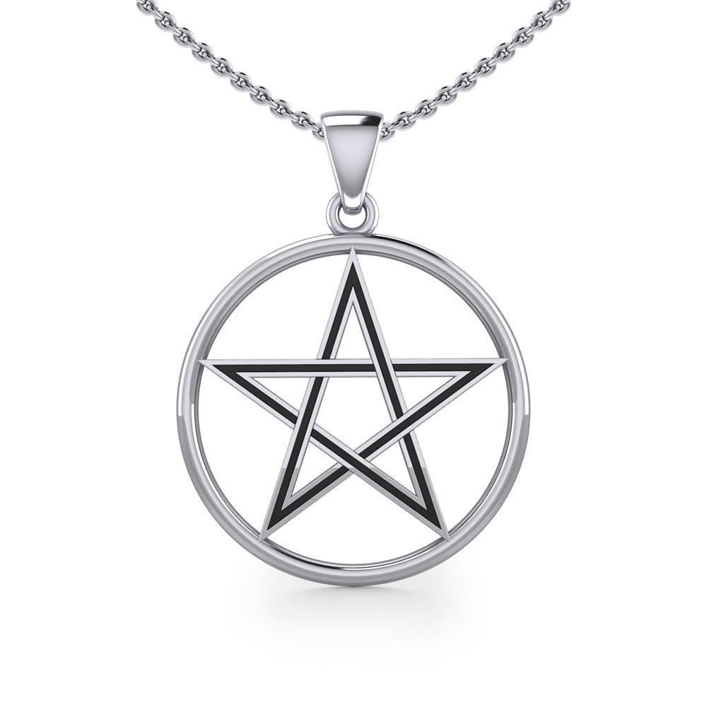 The Beautiful Reminder of a Pentacle Sterling Silver Pendant TP189
