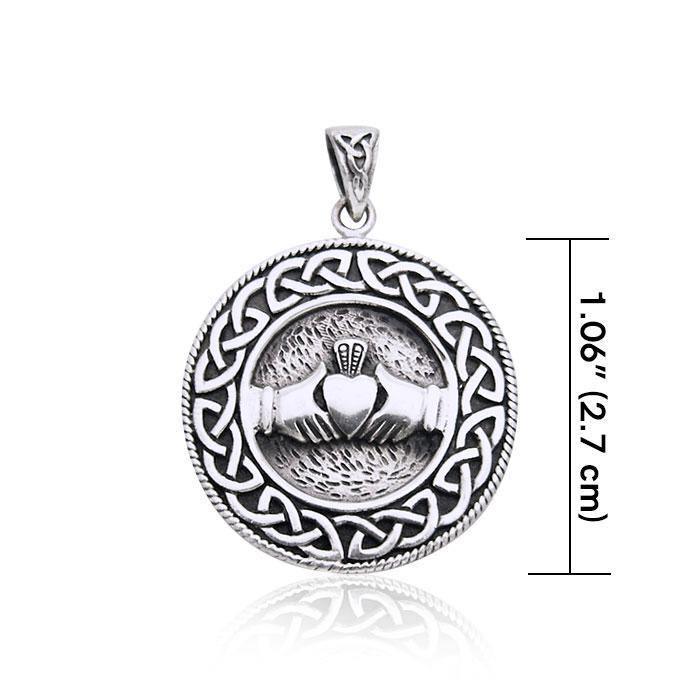 Celtic Knot Claddagh Pendant TP195
