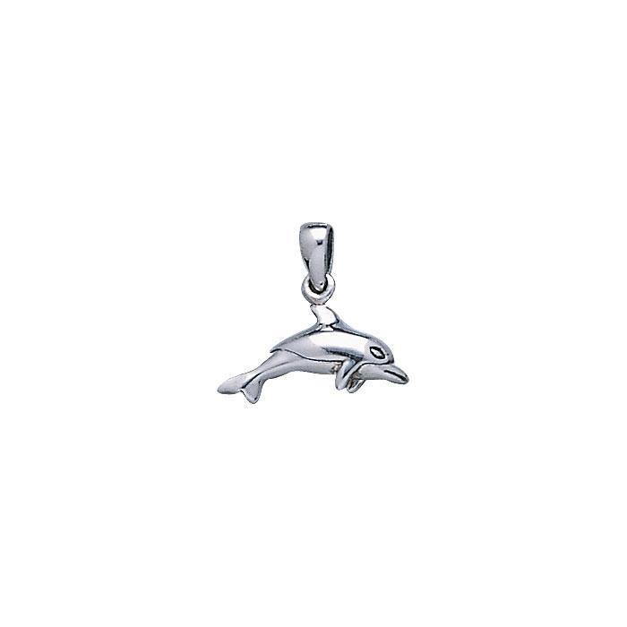 Small Dolphin Sterling Silver Pendant TP2325