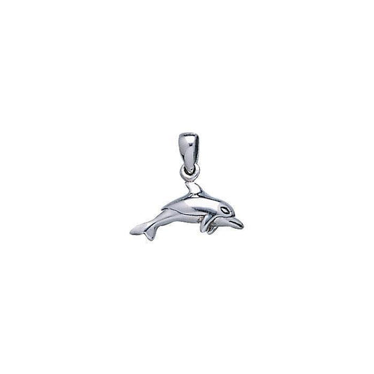 Small Dolphin Sterling Silver Pendant TP2325