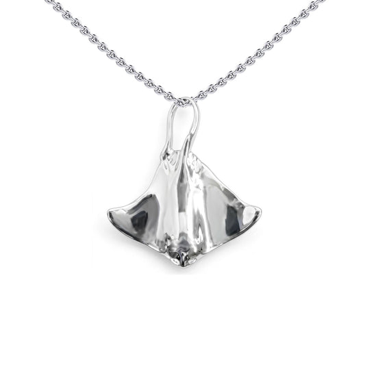 DiveSilver Stingray Sterling Silver Slider Pendant TP2366