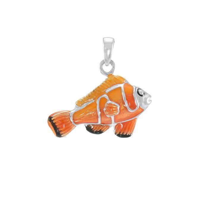 Clown Fish Sterling Silver Pendant TP2425