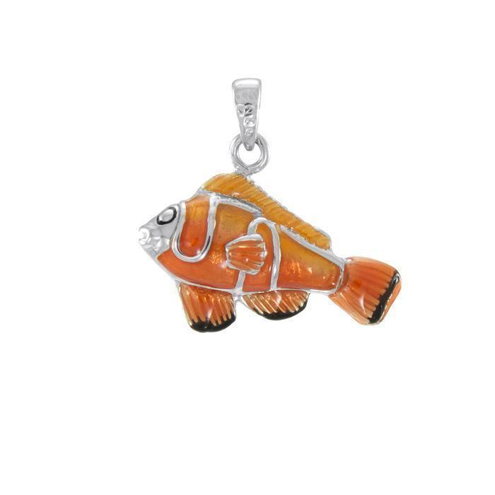 Clown Fish Sterling Silver Pendant TP2425