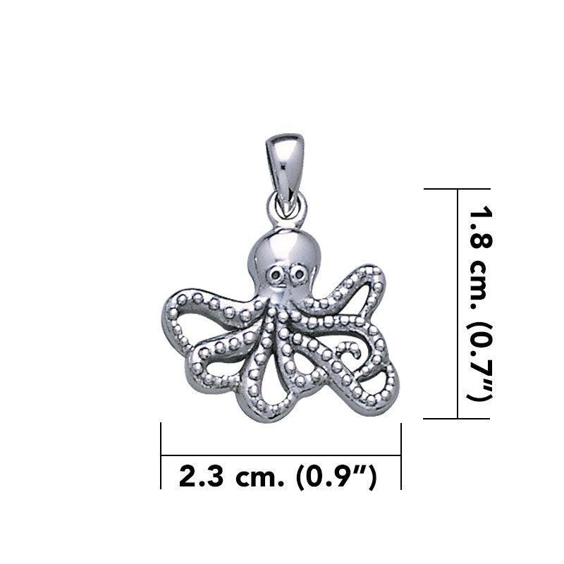 Master of mystery ~ Sterling Silver Octopus Pendant Jewelry TP2450