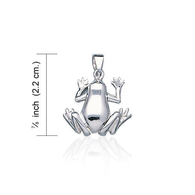Smooth Frog Silver Pendant TP2524