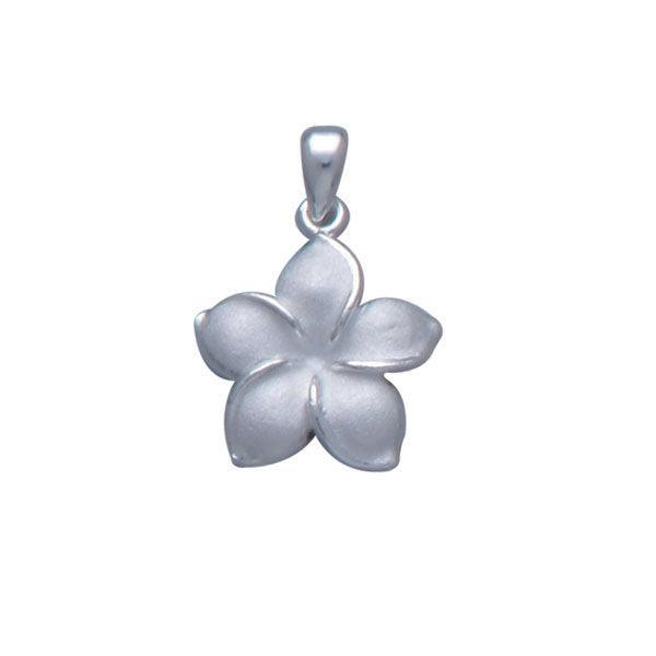 Plumeria - Hawaii National Flower Silver Large Pendant TP2648