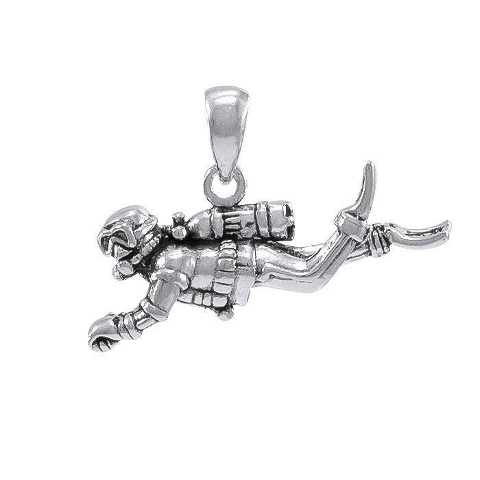 Undersea Bliss Diver Silver Pendant TP2669