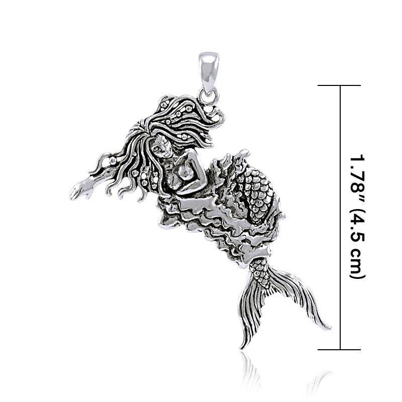 Moveable Mermaid Silver Pendant TP2695