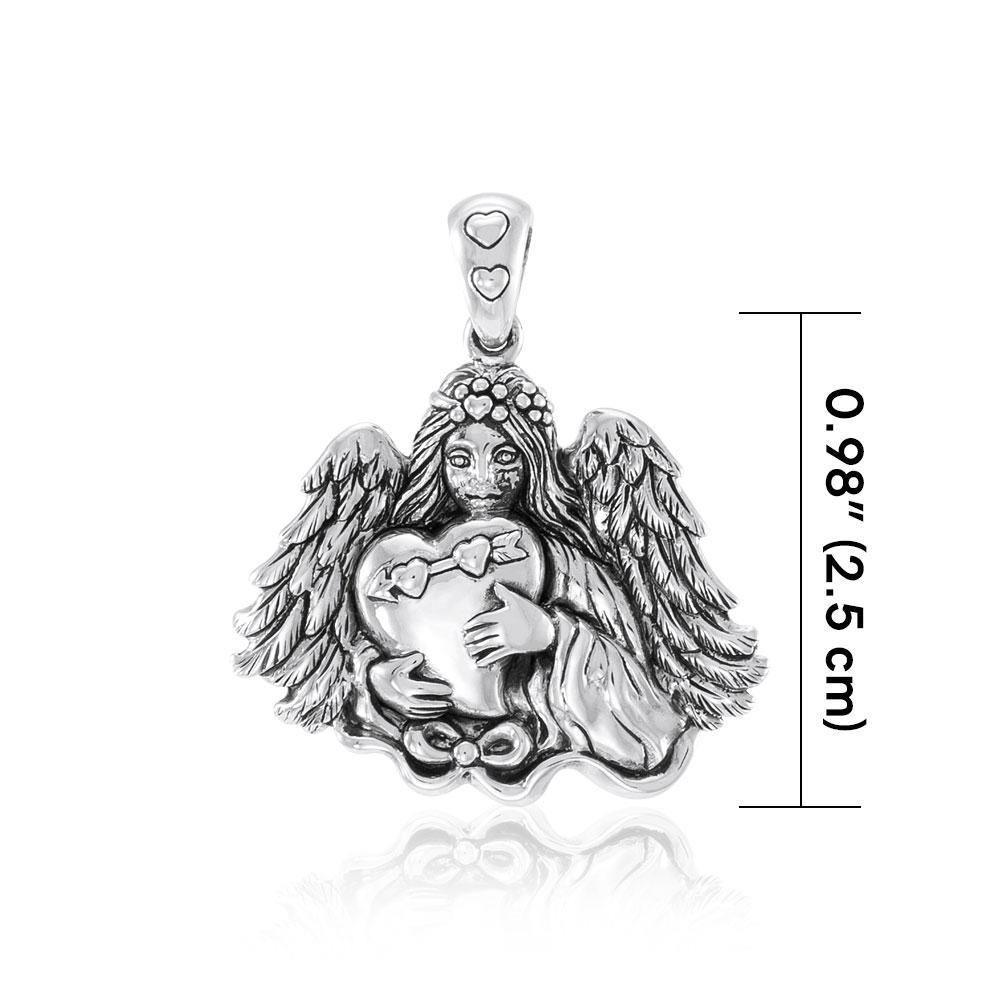 Angel Holding Heart Pendant TP2703