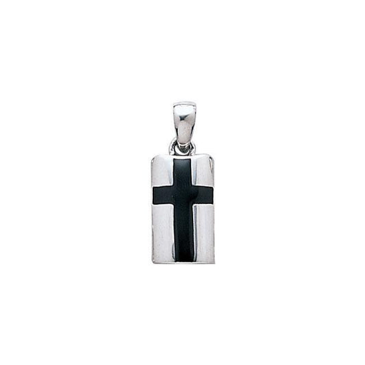 Cross Inlay Silver Pendant TP2789