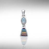 Rainbow Silver Pendant TP2797
