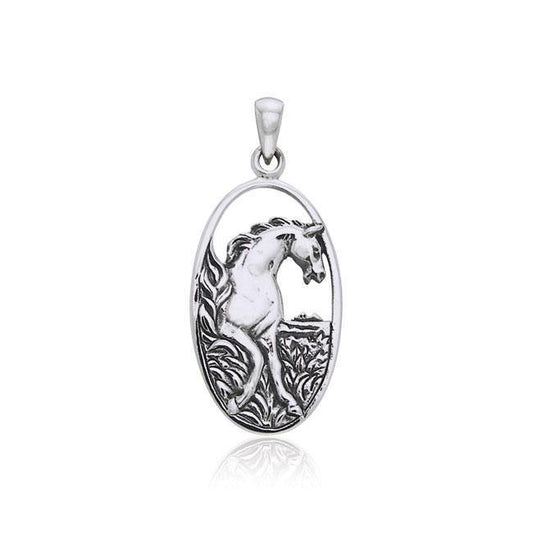 Running Horse Silver Pendant TP2804