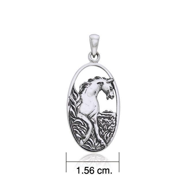 Running Horse Silver Pendant TP2804