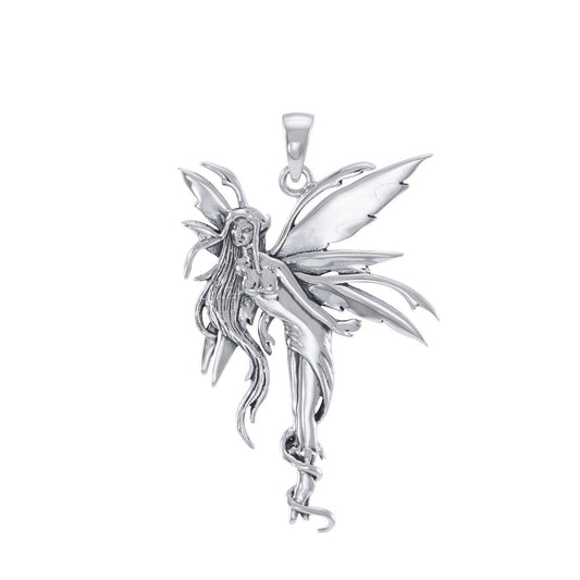 Firefly Fairy Silver Pendant By Amy Brown TP2825 - peterstone.dropshipping