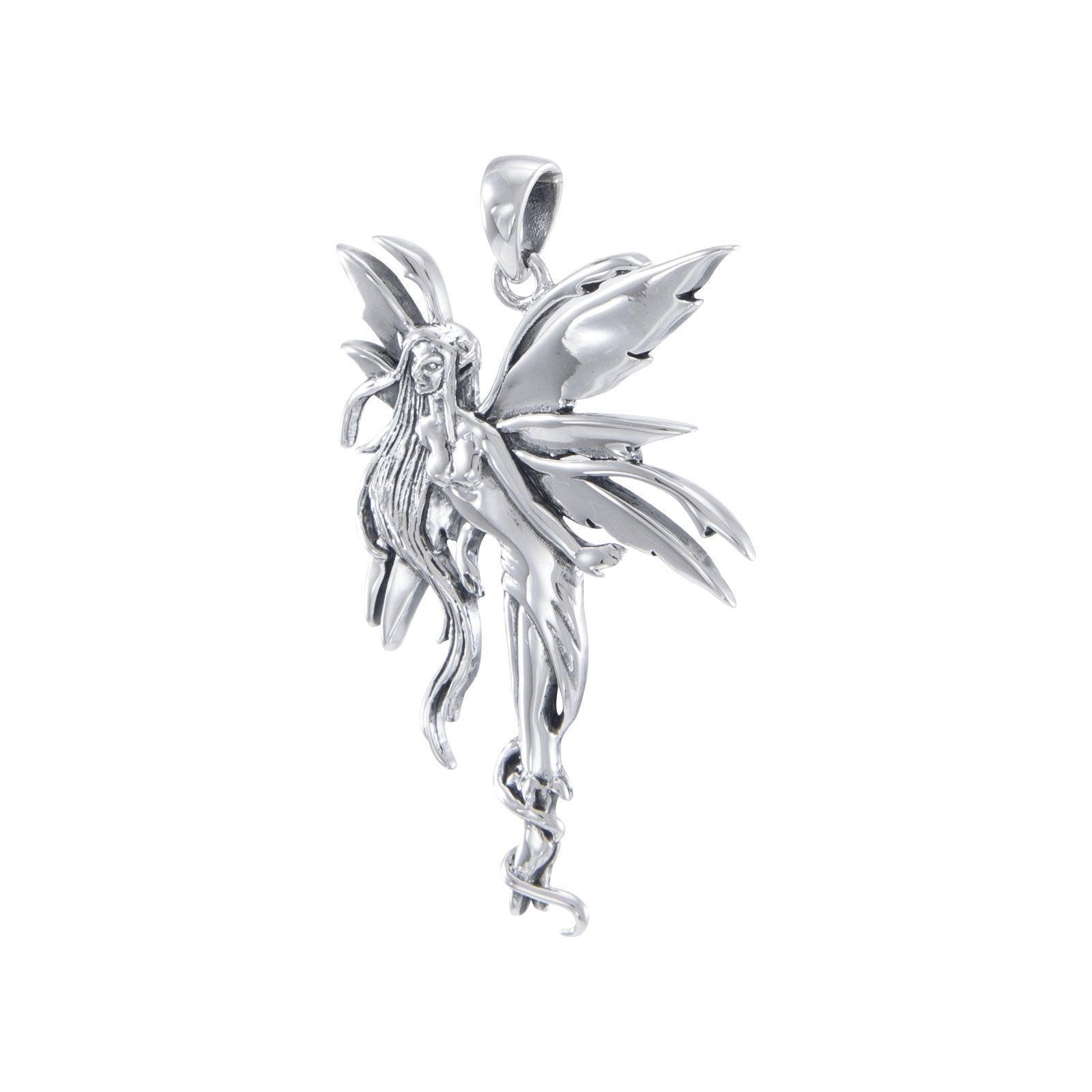 Firefly Fairy Silver Pendant By Amy Brown TP2825 - peterstone.dropshipping