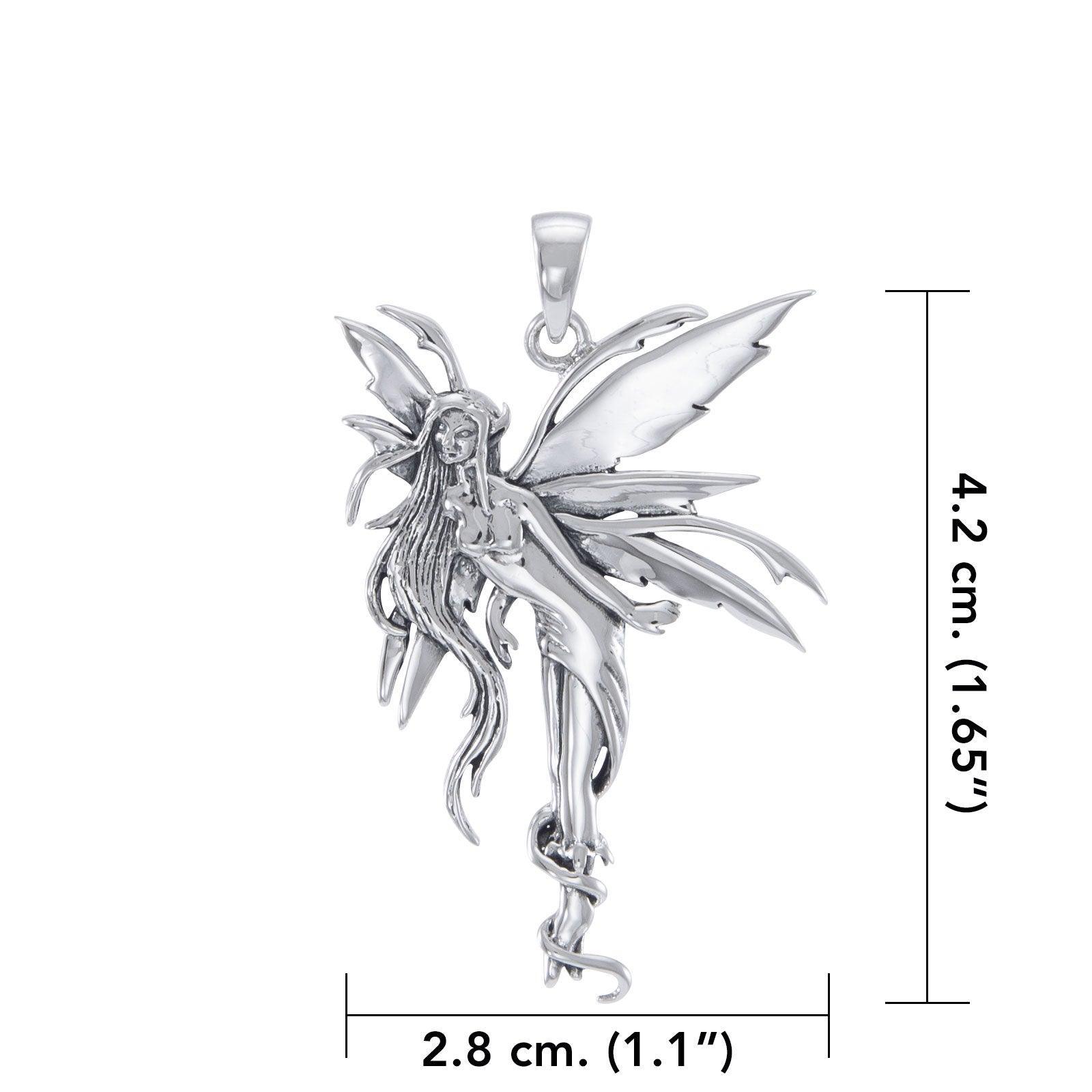 Firefly Fairy Silver Pendant By Amy Brown TP2825 - peterstone.dropshipping