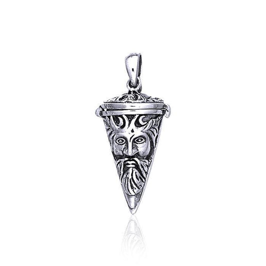 Green Man Pendulum ~ Sterling Silver Pendant TP2853