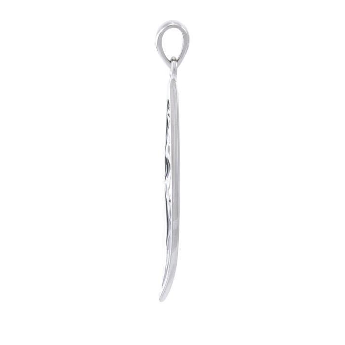 Manta Ray Surfboard Silver Pendant TP3009