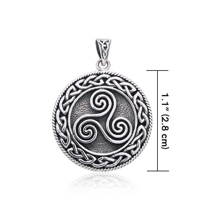 Large Celtic Knot Triskelion Pendant TP304