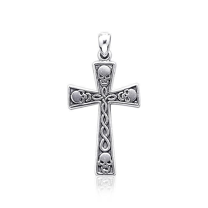 Skull Cross Silver Pendant TP3056
