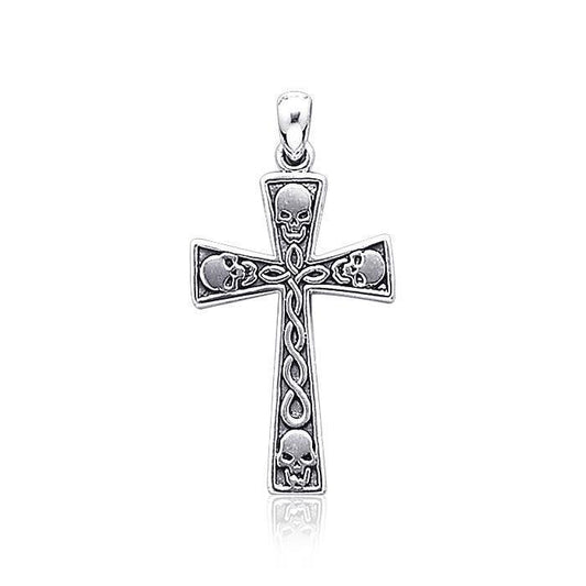 Skull Cross Silver Pendant TP3056