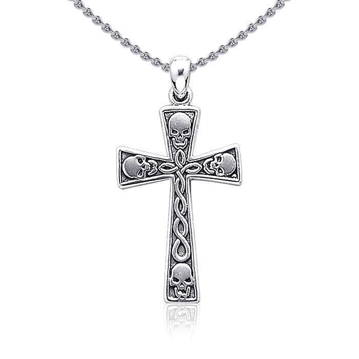 Skull Cross Silver Pendant TP3056