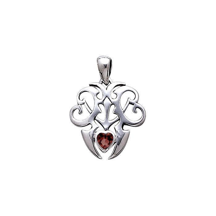 Skull Anchor Silver Pendant TP3064